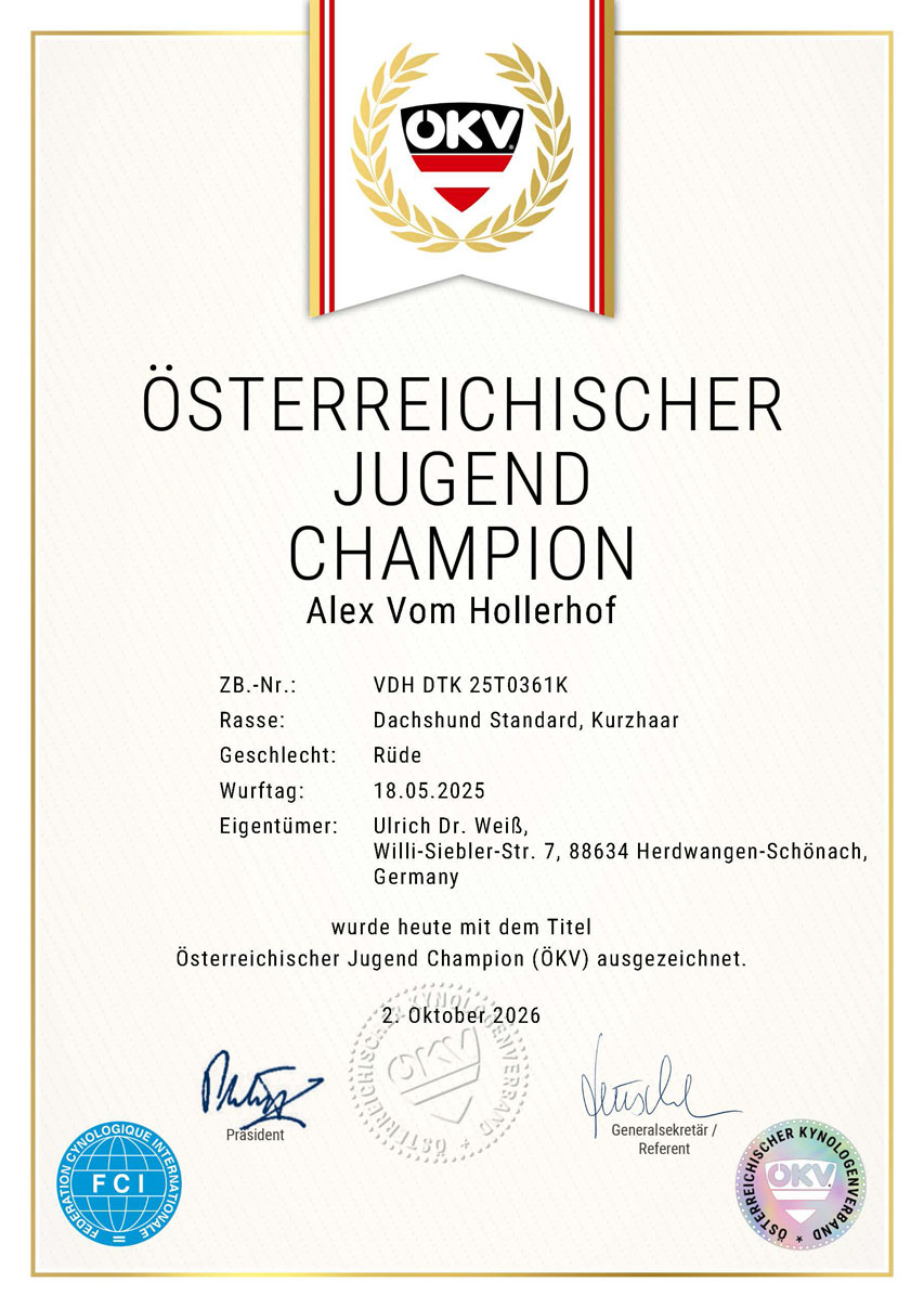 Austrian Junior Champion